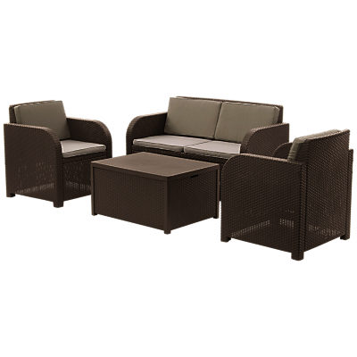 Allibert Oasis Lounge Set Cappuccino